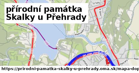 ikona Mapa dopravy mapa-dopravy v prirodni-pamatka-skalky-u-prehrady