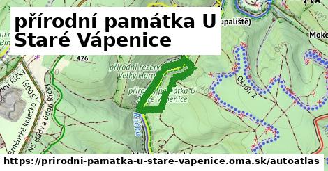 ikona Mapa autoatlas v prirodni-pamatka-u-stare-vapenice