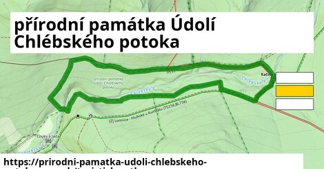 ikona Turistická mapa turisticky-atlas v prirodni-pamatka-udoli-chlebskeho-potoka