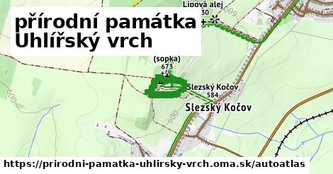 ikona Mapa autoatlas v prirodni-pamatka-uhlirsky-vrch
