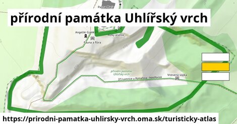 ikona Turistická mapa turisticky-atlas v prirodni-pamatka-uhlirsky-vrch