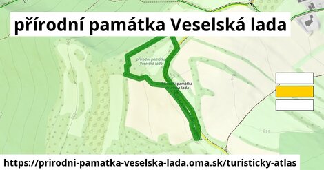 ikona Turistická mapa turisticky-atlas v prirodni-pamatka-veselska-lada