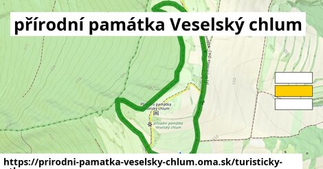 ikona Turistická mapa turisticky-atlas v prirodni-pamatka-veselsky-chlum