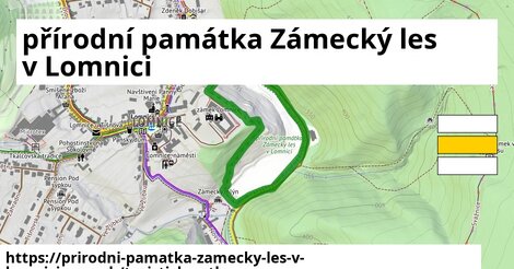 přírodní památka Zámecký les v Lomnici
