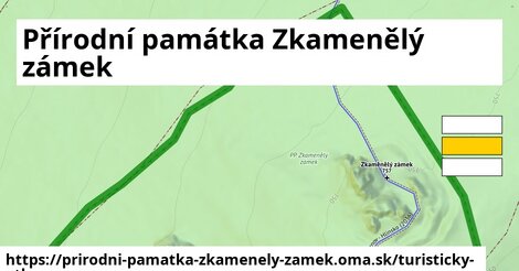 ikona Turistická mapa turisticky-atlas v prirodni-pamatka-zkamenely-zamek