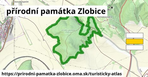 ikona Turistická mapa turisticky-atlas v prirodni-pamatka-zlobice