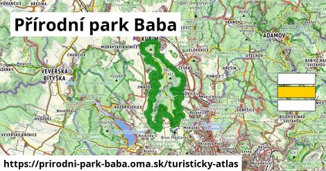 ikona Turistická mapa turisticky-atlas v prirodni-park-baba