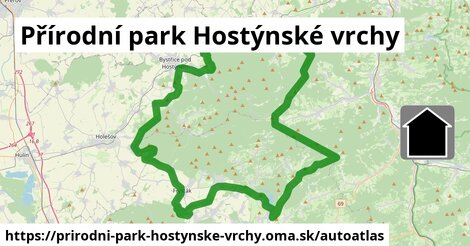 ikona Mapa autoatlas v prirodni-park-hostynske-vrchy