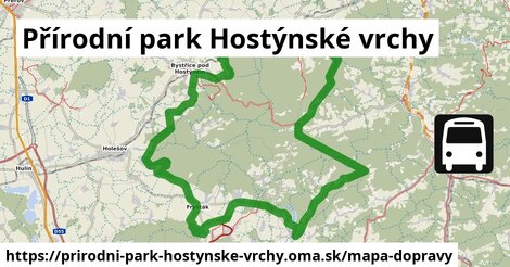 ikona Mapa dopravy mapa-dopravy v prirodni-park-hostynske-vrchy