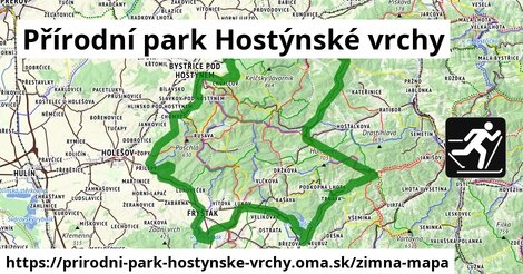 ikona Zimná mapa zimna-mapa v prirodni-park-hostynske-vrchy