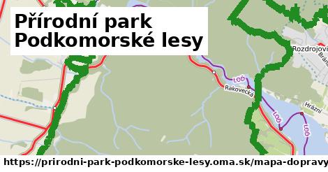 ikona Mapa dopravy mapa-dopravy v prirodni-park-podkomorske-lesy