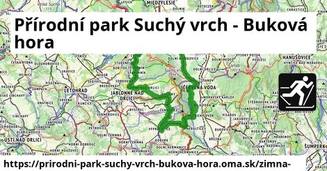 ikona Zimná mapa zimna-mapa v prirodni-park-suchy-vrch-bukova-hora