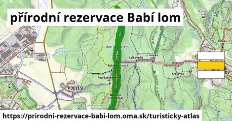 ikona Turistická mapa turisticky-atlas v prirodni-rezervace-babi-lom