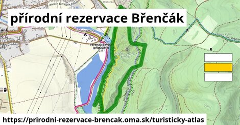 ikona Turistická mapa turisticky-atlas v prirodni-rezervace-brencak
