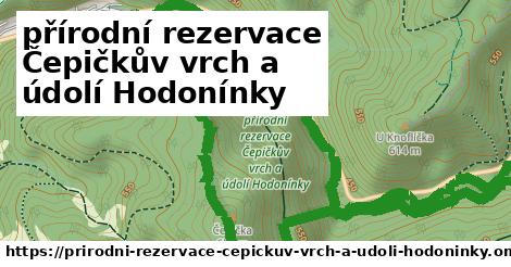 ikona Cyklo cykloatlas v prirodni-rezervace-cepickuv-vrch-a-udoli-hodoninky