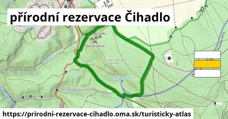 ikona Turistická mapa turisticky-atlas v prirodni-rezervace-cihadlo