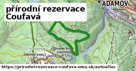 ikona Mapa autoatlas v prirodni-rezervace-coufava