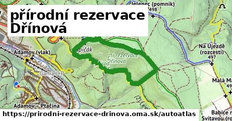ikona Mapa autoatlas v prirodni-rezervace-drinova