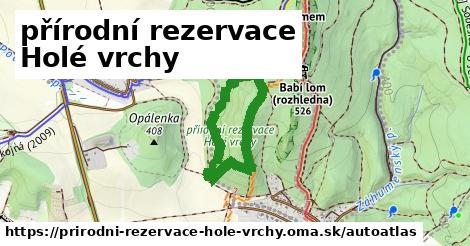 ikona Mapa autoatlas v prirodni-rezervace-hole-vrchy