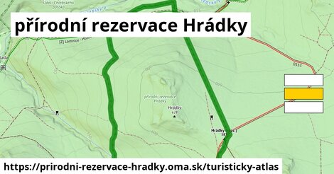 ikona Turistická mapa turisticky-atlas v prirodni-rezervace-hradky