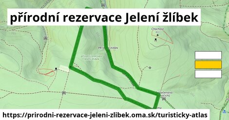 ikona přírodní rezervace Jelení žlíbek: 0 m trás turisticky-atlas v prirodni-rezervace-jeleni-zlibek