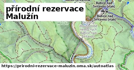 ikona Mapa autoatlas v prirodni-rezervace-maluzin