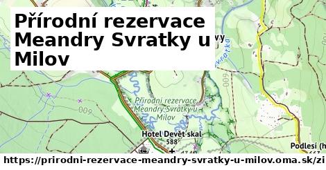 ikona Zimná mapa zimna-mapa v prirodni-rezervace-meandry-svratky-u-milov