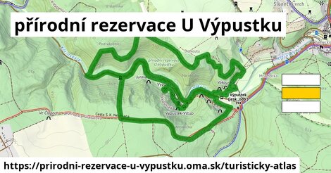 ikona Turistická mapa turisticky-atlas v prirodni-rezervace-u-vypustku