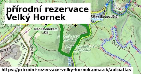 ikona Mapa autoatlas v prirodni-rezervace-velky-hornek