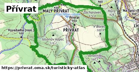ikona Turistická mapa turisticky-atlas v privrat