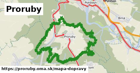 ikona Proruby: 2,2 km trás mapa-dopravy v proruby