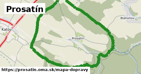 ikona Prosatín: 0 m trás mapa-dopravy v prosatin