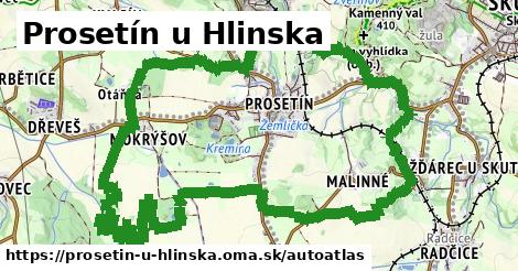 ikona Mapa autoatlas v prosetin-u-hlinska