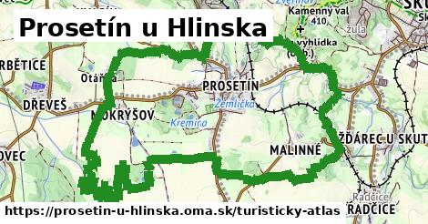 ikona Turistická mapa turisticky-atlas v prosetin-u-hlinska