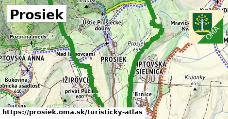 ikona Turistická mapa turisticky-atlas v prosiek
