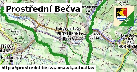 ulice v Prostřední Bečva