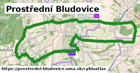 ikona Prostřední Bludovice: 5,3 km trás cykloatlas v prostredni-bludovice