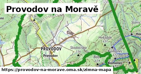 ikona Provodov na Moravě: 0 m trás zimna-mapa v provodov-na-morave