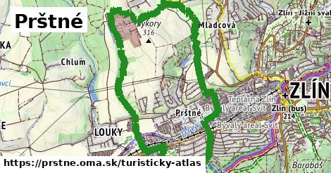 ikona Turistická mapa turisticky-atlas v prstne