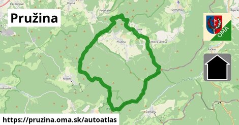 ikona Mapa autoatlas v pruzina