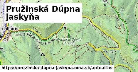 ikona Mapa autoatlas v pruzinska-dupna-jaskyna