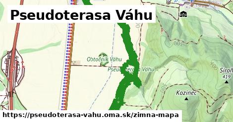 ikona Zimná mapa zimna-mapa v pseudoterasa-vahu