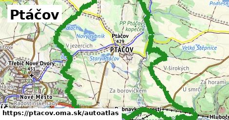 ikona Mapa autoatlas v ptacov