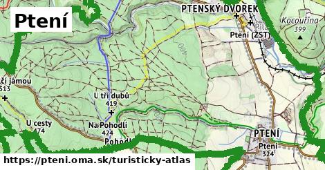 ikona Turistická mapa turisticky-atlas v pteni