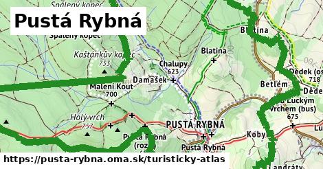 ikona Turistická mapa turisticky-atlas v pusta-rybna