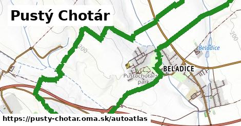 ikona Mapa autoatlas v pusty-chotar