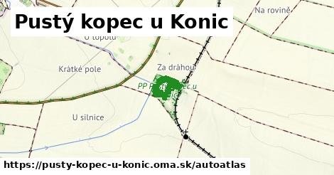 ikona Mapa autoatlas v pusty-kopec-u-konic