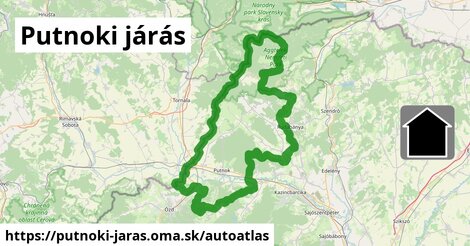 ikona Mapa autoatlas v putnoki-jaras