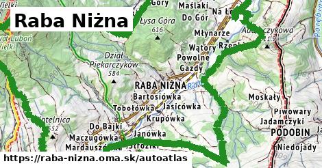 ikona Mapa autoatlas v raba-nizna