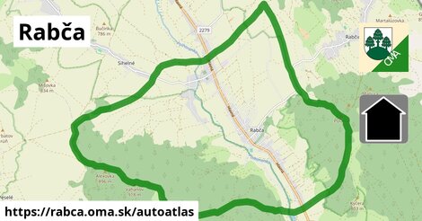 ikona Mapa autoatlas v rabca